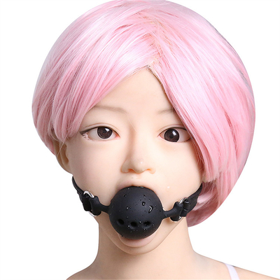 Silicone Ball Gag, ademend mondgap met siliconen riem voor volwassenen