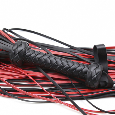 Groothandel Custom Flogger Whip BDSM Slaag Whip Sex Bondage Leer
