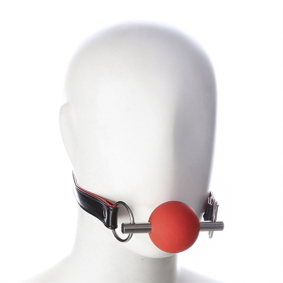 Volwassenen SM Bondage Gear Mond Ball Gag Met PU Leer Gordel Fetish Paar Binders Speelgoed