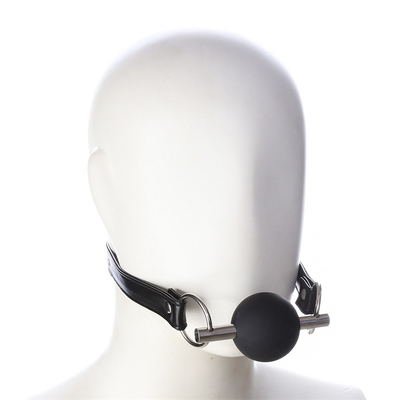 Volwassenen SM Bondage Gear Mond Ball Gag Met PU Leer Gordel Fetish Paar Binders Speelgoed