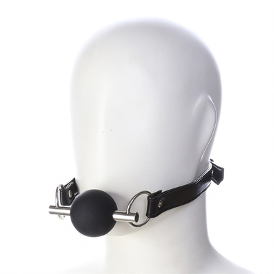 Volwassenen SM Bondage Gear Mond Ball Gag Met PU Leer Gordel Fetish Paar Binders Speelgoed