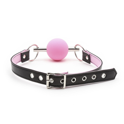 Volwassenen SM Bondage Gear Mond Ball Gag Met PU Leer Gordel Fetish Paar Binders Speelgoed