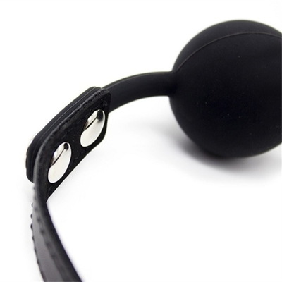 Slot Speelgoed Volwassenen Spelen Fetisch Silicone Mond Gag Ball Pu Leer Bondage Belemmeringen Roze Rood Zwart Kleur