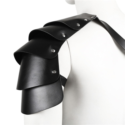 Mensen PU lederen cosplay harnas, Viking Warrior schoudergordel, ridder cosplay kostuum, Renaissance accessoires, Gothic
