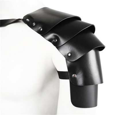Mensen PU lederen cosplay harnas, Viking Warrior schoudergordel, ridder cosplay kostuum, Renaissance accessoires, Gothic