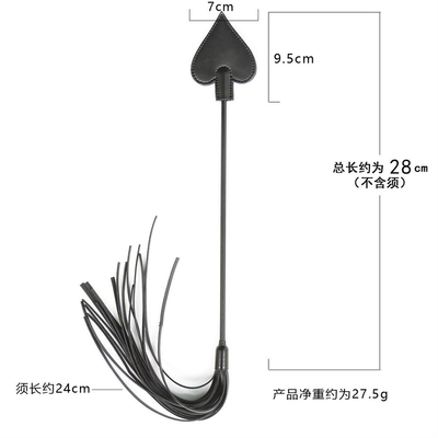 PU Leer Bondage Tickler Whip Paddle Flogger Volwassenen Seks Rolspel Leer Whip