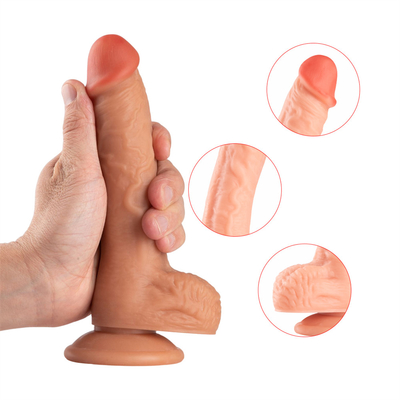 Realistische Dildo Body Safe G-spot Stimulator Dildos met sterke zuigbeker voor handen Free Play Seks Speelgoed voor volwassenen