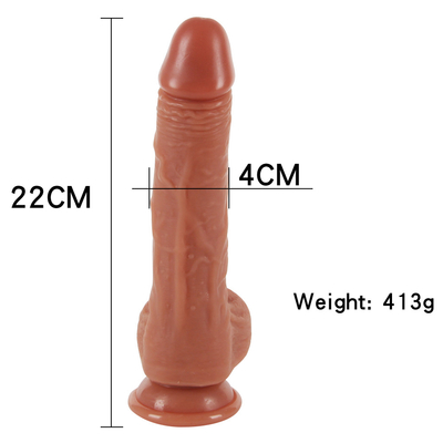 10 modi 9.6 "stotende dildo-vibrator, realistische vibrerende dildo's met afstandsbediening