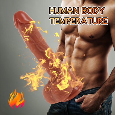 10 modi 9.6 "stotende dildo-vibrator, realistische vibrerende dildo's met afstandsbediening