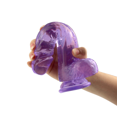 Transparante Crystal Realistic Dildo Sex Toy-Fallusstokken voor Vrouwen