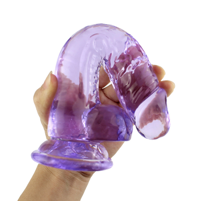 Transparante Crystal Realistic Dildo Sex Toy-Fallusstokken voor Vrouwen