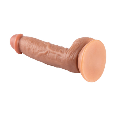 Grote super dikke kunstmatige dildo met zuigbeker kontstop - Fisting volwassen seksspeeltje