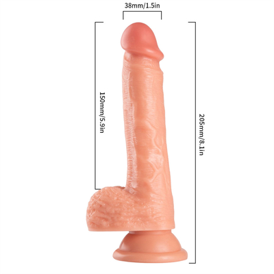 Big Soft Long Hard Flexible Silicone Dildo Silicone Reële Dildos verlangen handleiding Dildos