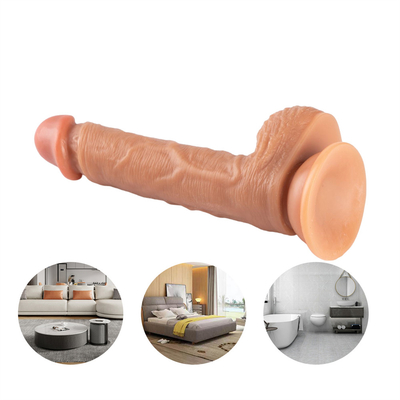 Big Soft Long Hard Flexible Silicone Dildo Silicone Reële Dildos verlangen handleiding Dildos