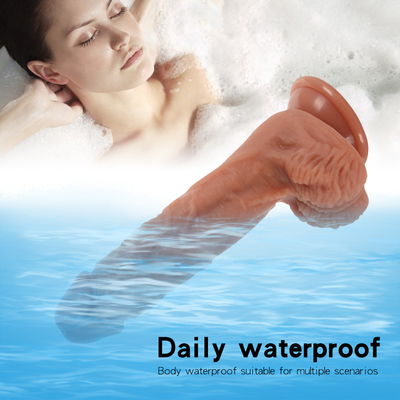 Vibrating pushing realistische dildo met zuigbeker vrouwelijke masturbatie verwarming penis afstandsbediening dik grote dildo