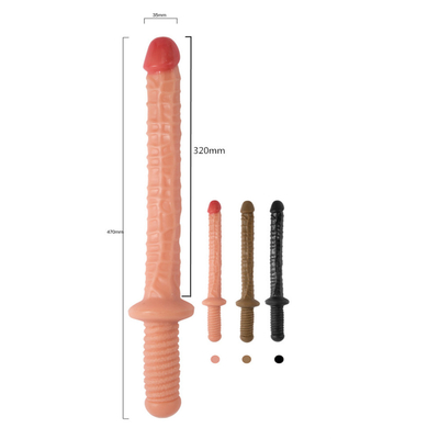 Grote Realistische Volwassenen Speelgoed Dildo groothandel voor vrouw Vrouwen Zachte Flexible Realistische Bruin Met groothandel