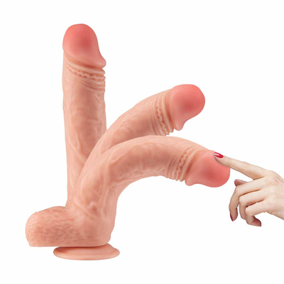 8.5 inch grote dildo dubbele vloeibare siliconen materiaal realistische dildo masturbatie dildo seksspeeltjes voor vrouwen
