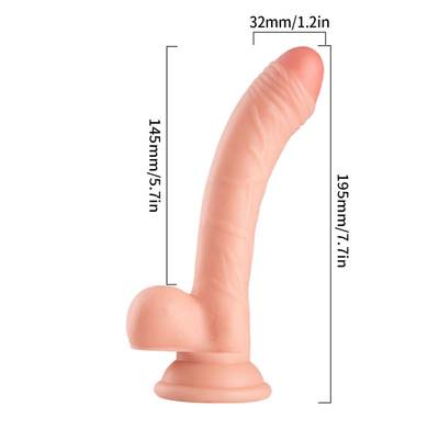 Warm verkoop hoog realistische curve dildo voor vrouwen