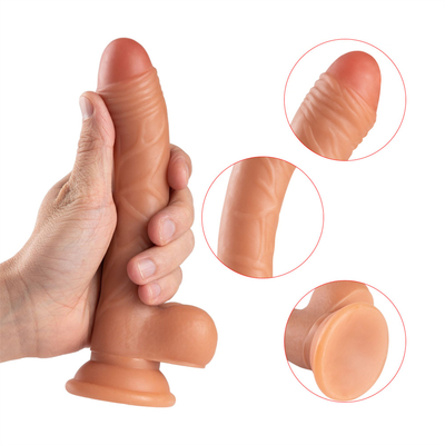 Warm verkoop hoog realistische curve dildo voor vrouwen