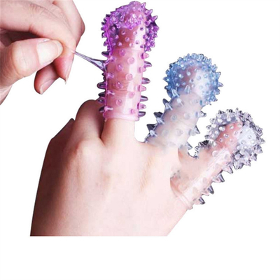 Groothandel Silicone Blauwe Vinger Ring Sex Toys