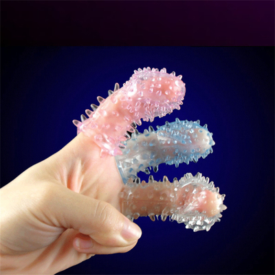 Groothandel Silicone Blauwe Vinger Ring Sex Toys