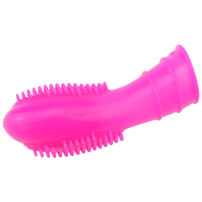 Groothandel medische siliconen vinger mouw ring met bump penis ring seksspeeltjes