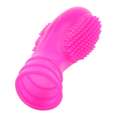 Groothandel medische siliconen vinger mouw ring met bump penis ring seksspeeltjes