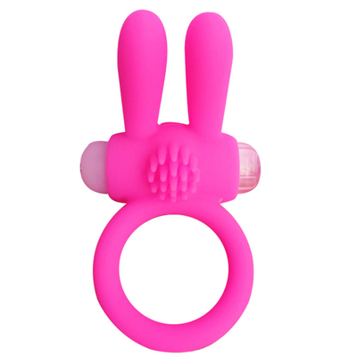 Rabbit Cock Ring Vibrator Penis Ring met kralen voor extra stimulatie
