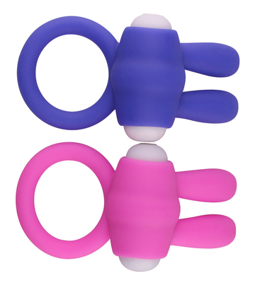 Rabbit Cock Ring Vibrator Penis Ring met kralen voor extra stimulatie
