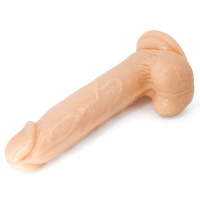 Handsfree spelen Realistische vleesdildo's voelen aan als huid 7,3 inch met zuignap