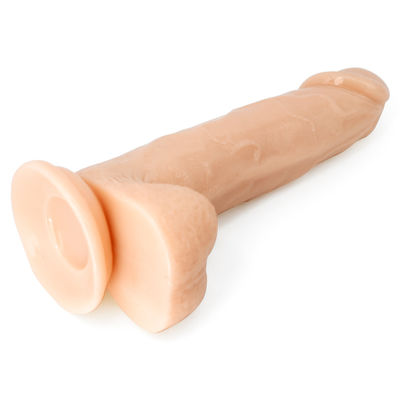 Handsfree spelen Realistische vleesdildo's voelen aan als huid 7,3 inch met zuignap