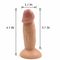 Realistisch Mini Size 11cm Anale Dildo met van de het Silicone Vrij Steekproef van Dildo van de Zuignapvagina het Productgeslacht Mannelijke Dildo
