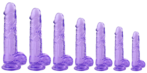 Transparante Crystal Realistic Dildo Sex Toy-Fallusstokken voor Vrouwen
