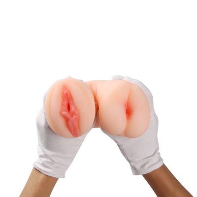 Realistisch Pussy van de het Speelgoed Dubbel Open Zak van het Masturbatiegeslacht en het Geslachtsstuk speelgoed van de Mondvagina